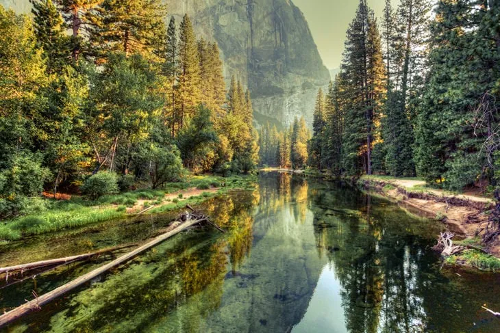 Yosemite Valley Landscape and River