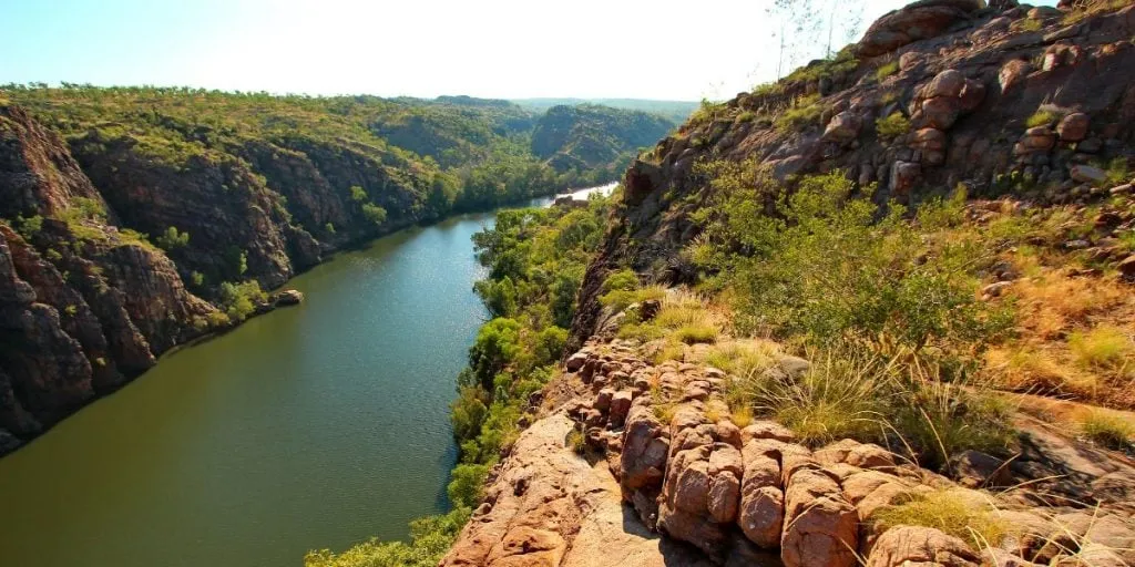 Spectacular landscape with the Katherine River in Northern Territory, Australia