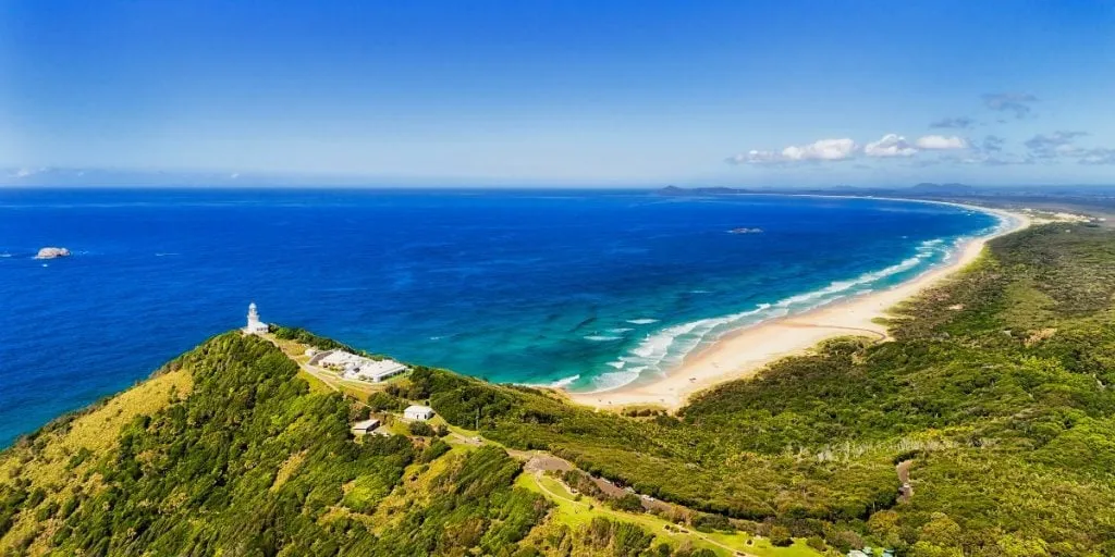 Smoky cape headland in Arakoon national park