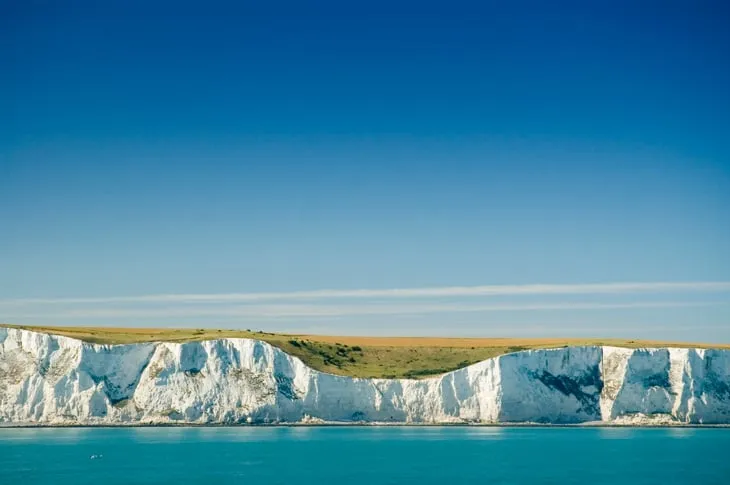 White cliffs in Dover